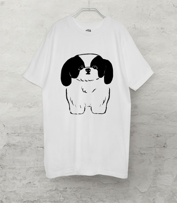 シーズー 　Tシャツ（ホワイト）犬 1枚目の画像