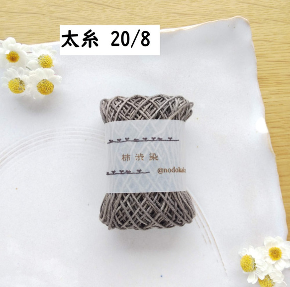 柿渋紬 粋渋庵 自然原糸織 生繭 小紋 亀甲絣 証紙 美品 イ5850