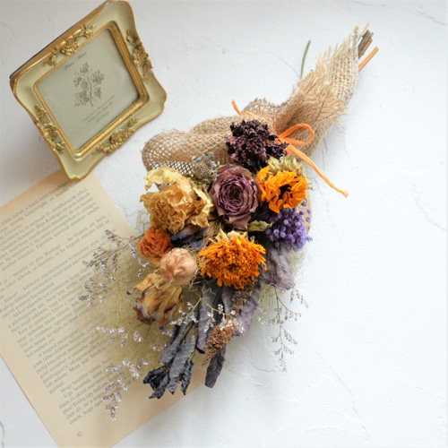 ドライフラワー スワッグ HALLOWEEN