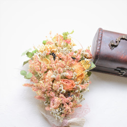バラ・スターチスのサマードライフラワースワッグ・夏のインテリアやお花のギフトに♪ 7枚目の画像