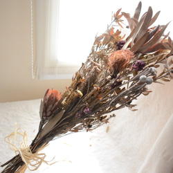 ワイルドフラワーのドライフラワー・スワッグ  アフリカ生まれのドライフラワー花束でおしゃれな空間を♪ 6枚目の画像