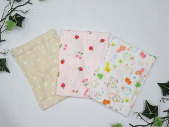 子ども用ガーゼマスク☆3枚セット☆No.8 布マスク(ベビー・キッズ