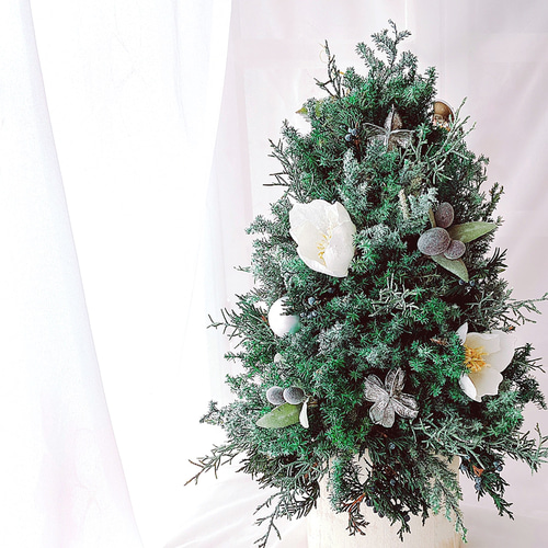 特別値引】クリスマスツリー(花)(プリザーブドフラワー