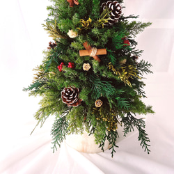 クリスマスツリー2(木の実)(プリザーブドフラワー) 4枚目の画像