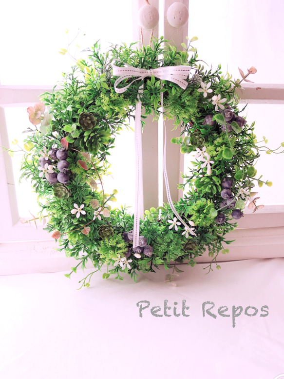 受注制作】ナチュラルリース(ベリー) リース Petit Repos（プチルポ 