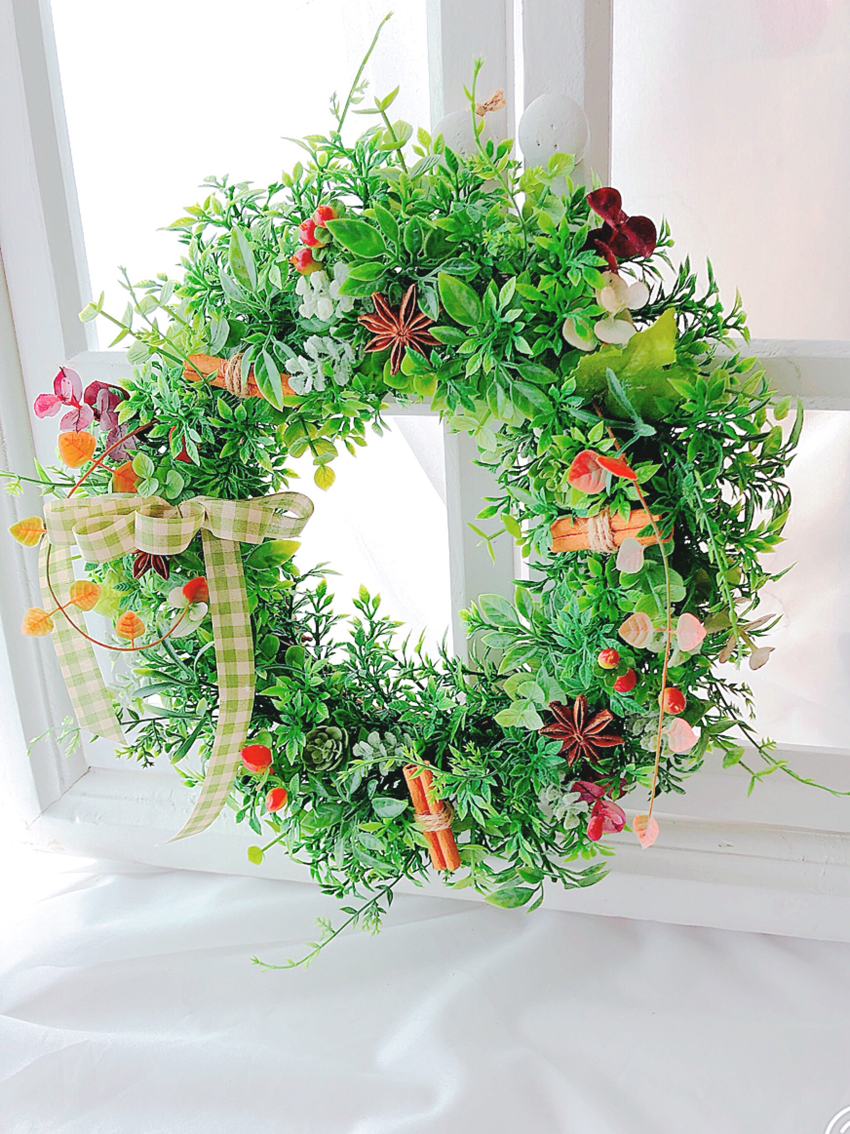 ナチュラルリース(赤い木の実)