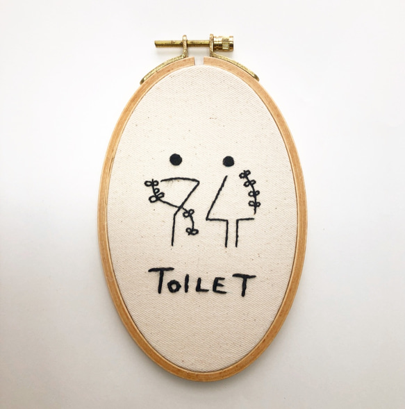 ruoho toilet サインボード <small size> 2枚目の画像