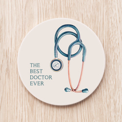 最高の医師聴診器コースター、インターンや医学生への医師への感謝の贈り物 1枚目の画像