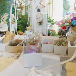 佐丿籽 - 乾燥花小花束玻璃罩禮盒 婚禮小物 第3張的照片