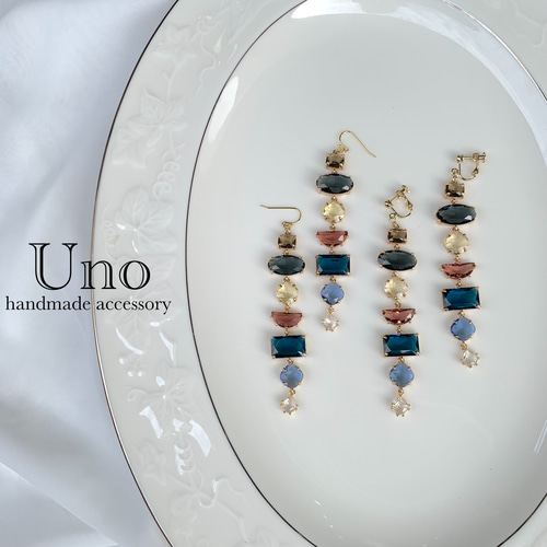 glass bijou (ミックスカラー) ピアス（その他） Uno 通販 12572114