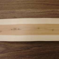 杉の絞り丸太　木製プレート 1枚目の画像