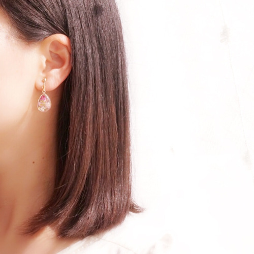 小さな妖精♡アリッサムの花 ピアス/イヤリング イヤリング