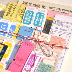 紙モノ アソート 福袋 ラベル チケット ラッピング コラージュに 2枚目の画像