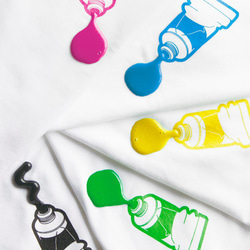 paint  "絵の具が飛びだしてるTシャツ" KIDS 2枚目の画像