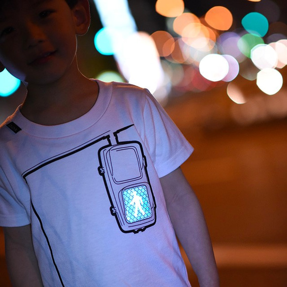 KIDS green & red light Tシャツ 