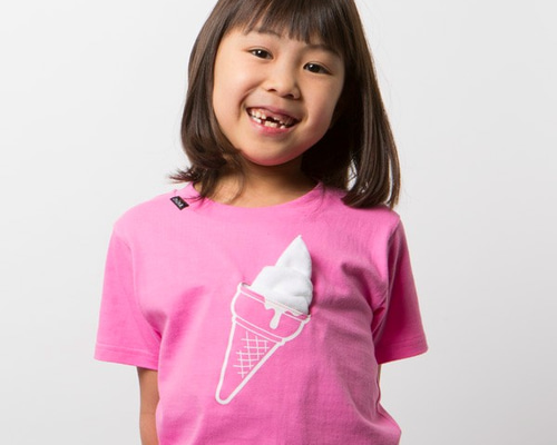 アイスクリームアイコニックプリントクルーネックTシャツ ピンク 0_0d4a938194c1c647cad1a1ef454d