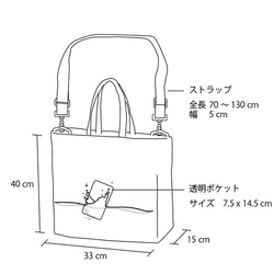 【数量限定】splash BAG plus＋ "iPodを水におとしちゃうバッグ"（ネイビー） 8枚目の画像