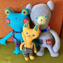 キツネのコン太くん ぬいぐるみ でこっちー 通販｜Creema