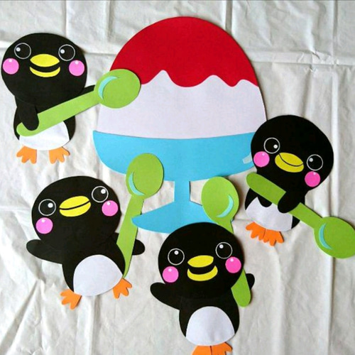 ペンギンちゃん夏の壁面飾り♪ モビール さわさわ 通販 9140828