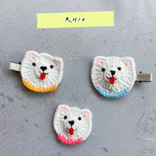 てるてる坊主♡ベビーヘアクリップ♡オーダーメイド商品