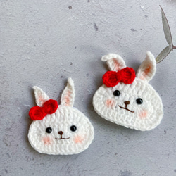 お月見 十五夜 月の兎 編みぐるみ 干支 卯 癒された編み飾り