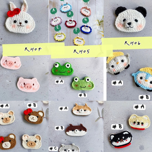 RH09編み柴犬 パッチン留め ヘアクリップ ヘアピン ヘアアクセサリー