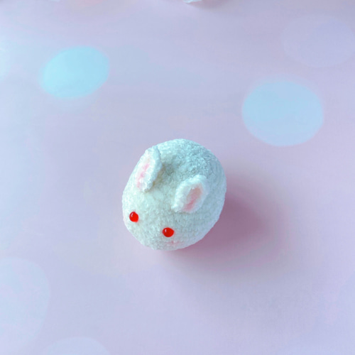 お月見 うさぎ団子/和菓子 編みぐるみ 十五夜 干支 卯 月の兎 癒された