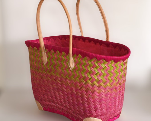 希少【フランス輸入】フェアトレード　マダガスカル　マルシェバッグ　カゴバッグ 希少【フランス輸入】フェアトレード マダガスカル マルシェバッグ