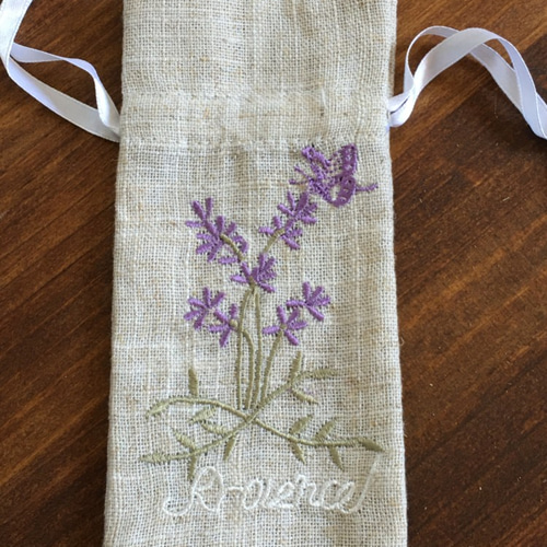 犬の刺繍入りラベンダーサシェ 犬の刺繍入りラベンダーサシェ A.02💜ラベンダーの花刺繍キット