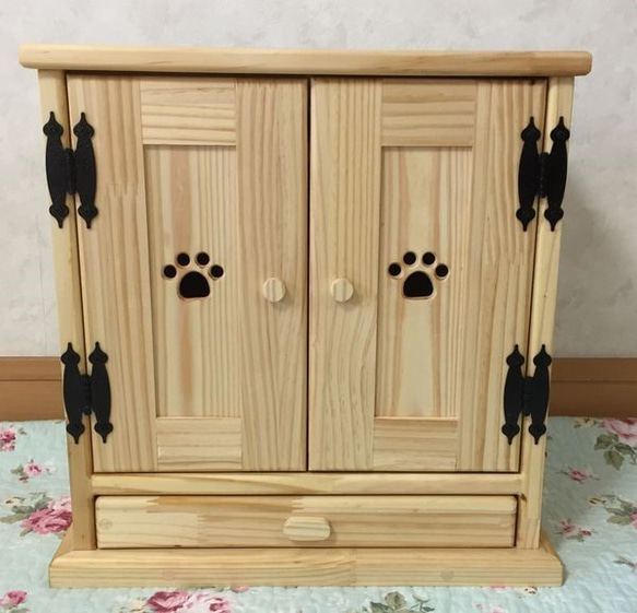 受注生産☆カラー選択可能！】ペット用メモリアルキャビネットM