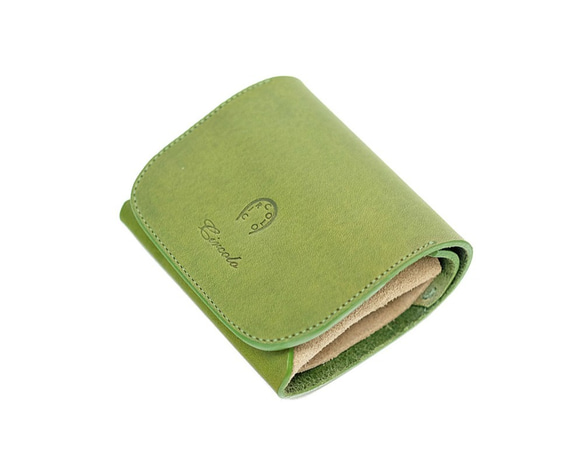 名入れができるミニ財布。伊・テンペスティ社エルバマット使用。15色の革から選べます。“Palmo“(パルモ) 1枚目の画像