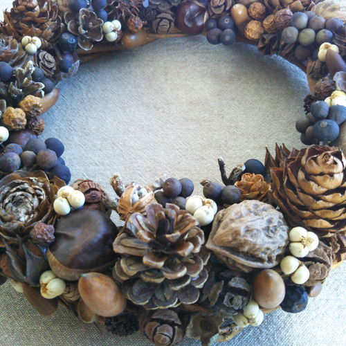 シャリンバイたっぷりの紫色のリース リース moriya-zakka 通販