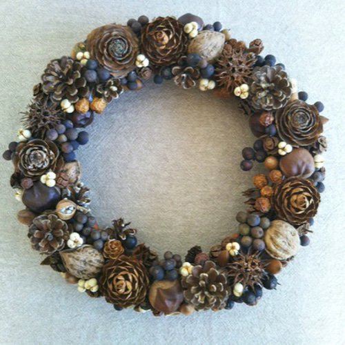 シャリンバイたっぷりの紫色のリース リース moriya-zakka 通販