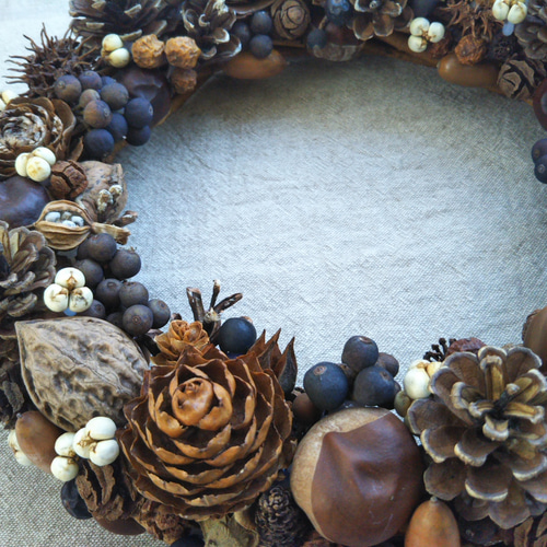 シャリンバイたっぷりの紫色のリース リース moriya-zakka 通販