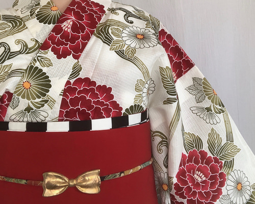 25%OFF》渋可愛い牡丹柄浴衣 浴衣 花鹿 kajika 通販 9665658