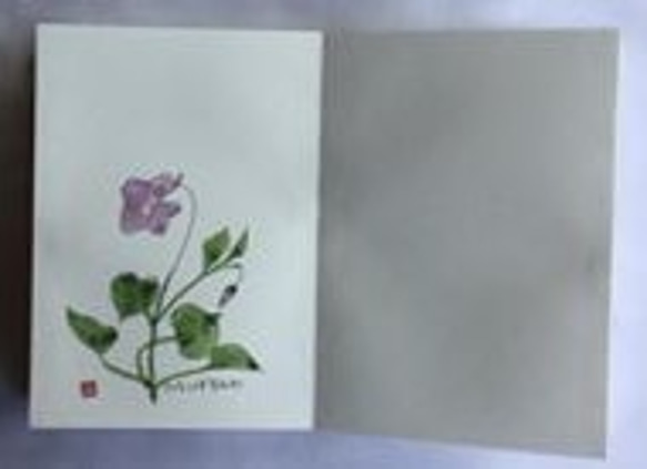 アコーデイオンノート彩色版【万葉の野の花】12ケ月 3枚目の画像