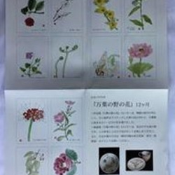 大人の塗り絵帖・線画版【万葉の野の花】12ケ月 4枚目の画像