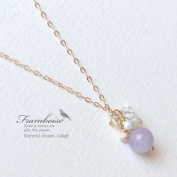 Framboise 14KGF Necklace Amesist/ネックレス・アメジスト 2枚目の画像