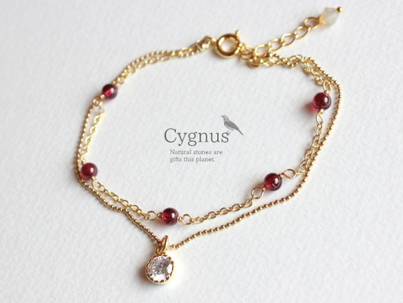 cygnus/ガーネットAAA1月誕生石 1枚目の画像