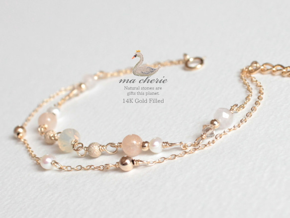 ma cherie 14KGF ブレスレット Rose ブレスレット Urim,Thummim