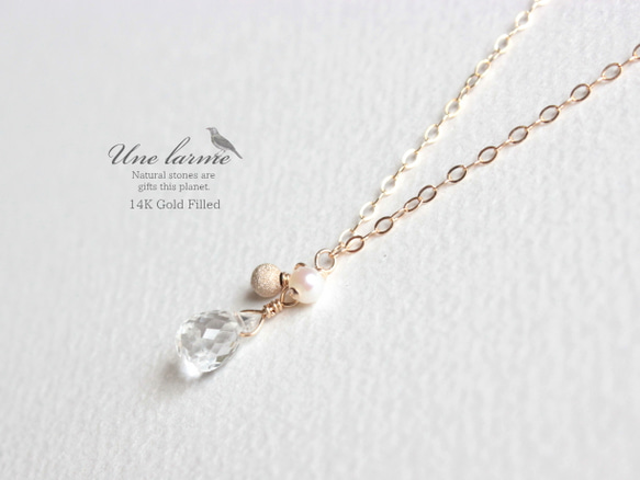 Chance14kgf Necklace Crystal Quartz/ネックレス・クリスタル(水晶) 1枚目の画像