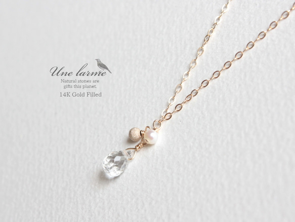 Chance14kgf Necklace Crystal Quartz/ネックレス・クリスタル(水晶) 3枚目の画像