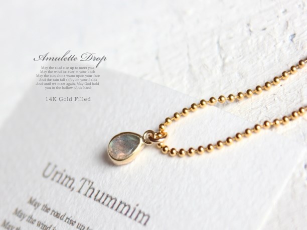 Amulette Drop 14KGF ネックレス・ラブラドライト