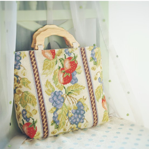 手作りのカシミア刺繍 ハンドバッグ 斜掛けバッグ ファスナー付き 