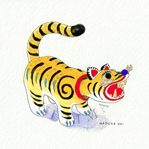 手描き水彩画 虎 寅 絵画 手描き水彩画 虎 寅 絵画 【公式通販】