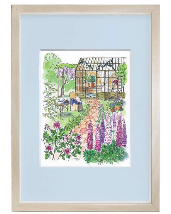 絵画庭19 原画額縁無しA4サイズ