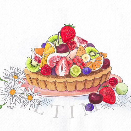 油絵 絵画 【フルーツタルト】 油絵 絵画 【フルーツタルト】 | HIROSHI1990