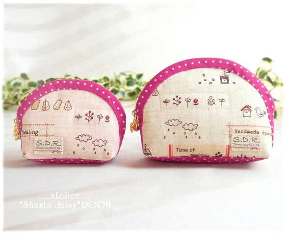 Small pouch★Accessory case／Coin purse★『 H 』☆SS or S size 第7張的照片