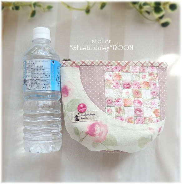 Patchwork pouch/With Charm★Rose Flower★R 第5張的照片