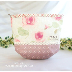 Patchwork pouch/With Charm★Rose Flower★R 第7張的照片